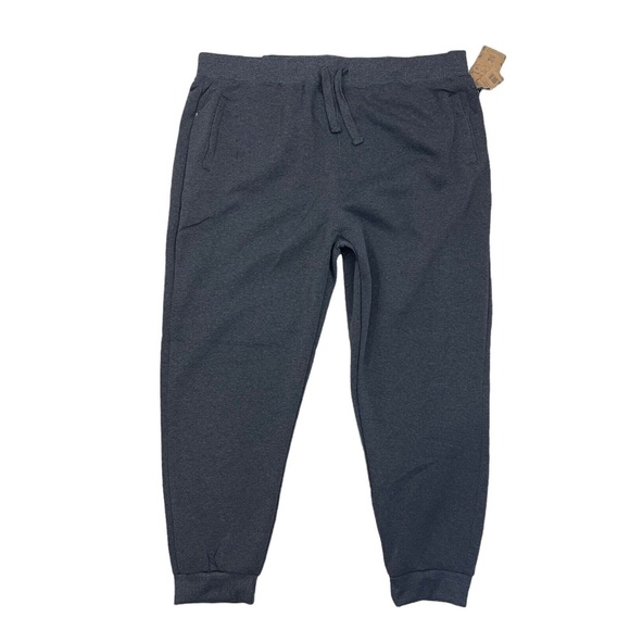Mens Fleece Joggers Charcoal Pockets Across The Pond Signature Line 4XL 50-52 - Picture 1 of 8